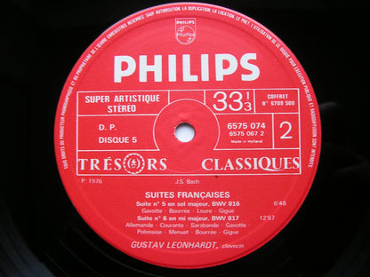 BACH: ENGLISH SUITES / FRENCH SUITES   GUSTAV LEONHARDT   5 LP      6709 500