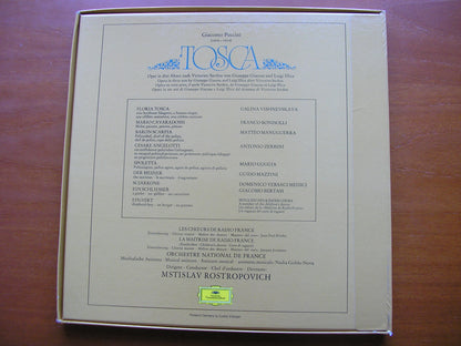 PUCCINI: TOSCA    VISHNEVSKAYA / BONISOLLI / MANUGUERRA    FRENCH NATIONAL ORCHESTRA / ROSTROPOVICH      2707 087