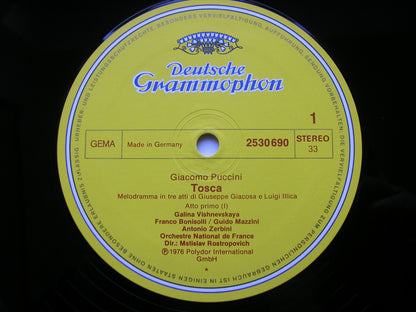 PUCCINI: TOSCA    VISHNEVSKAYA / BONISOLLI / MANUGUERRA    FRENCH NATIONAL ORCHESTRA / ROSTROPOVICH      2707 087