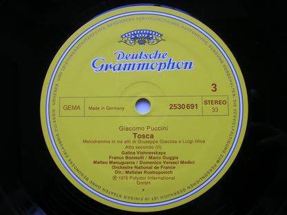 PUCCINI: TOSCA    VISHNEVSKAYA / BONISOLLI / MANUGUERRA    FRENCH NATIONAL ORCHESTRA / ROSTROPOVICH      2707 087