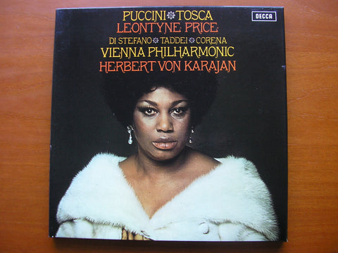 PUCCINI: TOSCA  PRICE / DI STEFANO /  TADDEI / VIENNA PHILHARMONIC ORCHESTRA / KARAJAN     5BB 123-4