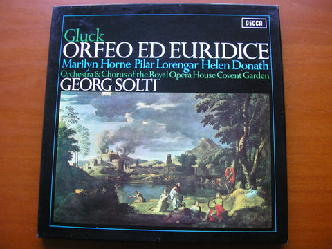 GLUCK: ORFEO ED EURIDICE    HORNE / LORENGAR / DONATH / OROHCG / SOLTI     SET 443 - 444