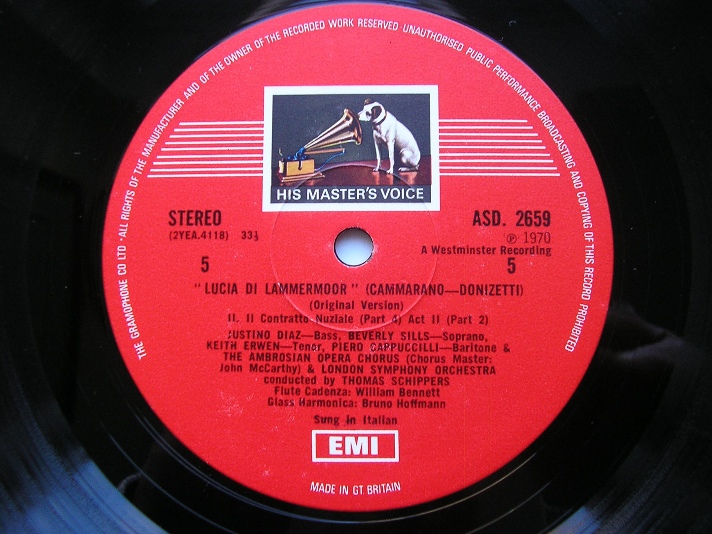 DONIZETTI: LUCIA DI LAMMERMOOR     SILLS / BERGONZI / CAPPUCCILLI / LONDON SYMPHONY / SCHIPPERS    SLS 797