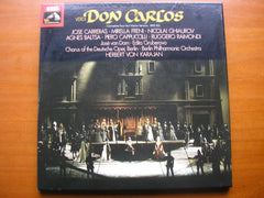 VERDI: DON CARLOS     CARRERAS / FRENI / CAPPUCCILLI / BALTSA / GHIAUROV / BERLIN PHILHARMONIC ORCHESTRA / KARAJAN     SLS 5154