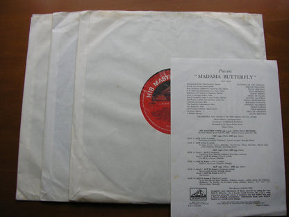PUCCINI: MADAMA BUTTERFLY: DE LOS ANGELES / BJORLING / SERENI / ROME OPERA / SANTINI    SLS  759