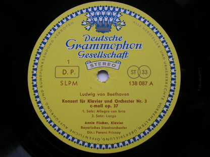 BEETHOVEN: PIANO CONCERTO No. 3 / MOZART: RONDOS K382 / K386       FISCHER / BAVARIAN STATE ORCHESTRA / FRICSAY     138 087