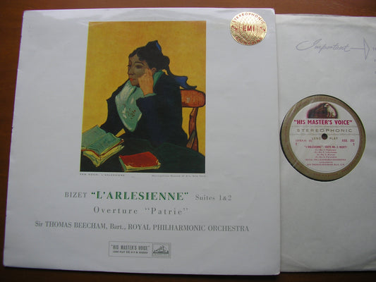 BIZET: L'ARLESIENNE Suites 1 & 2   SIR THOMAS BEECHAM / ROYAL PHILHARMONIC   ASD 252