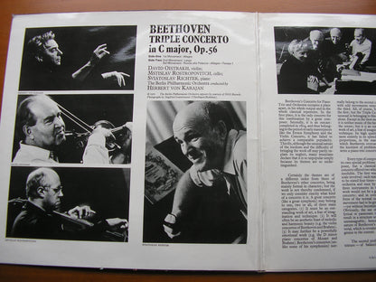 BEETHOVEN: TRIPLE CONCERTO    ROSTROPOVICH / RICHTER / OISTRAKH / BERLIN PHILHARMONIC ORCHESTRA / KARAJAN     ASD 2582
