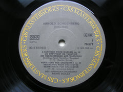 SCHOENBERG: A SURVIVOR FROM WARSAW / VARIATIONS Op. 31 / FIVE PIECES Op. 16      BOULEZ / BBC SYMPHONY    76577