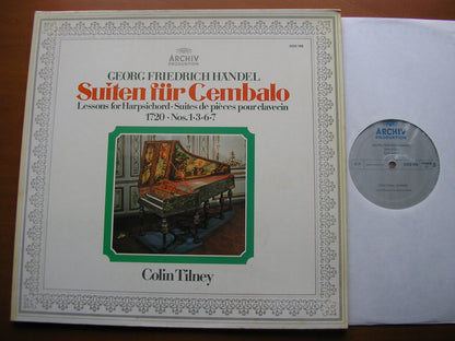 HANDEL: LESSONS FOR HARPSICHORD 1720   Suites Nos. 1 / 3 / 6 / 7     COLIN TILNEY     2533 169