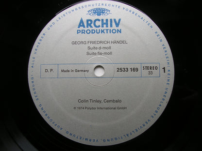 HANDEL: LESSONS FOR HARPSICHORD 1720   Suites Nos. 1 / 3 / 6 / 7     COLIN TILNEY     2533 169
