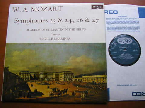 MOZART: SYMPHONIES Nos. 23 / 24 / 26 / 27 NEVILLE MARRINER / ASMIF ZRG 653