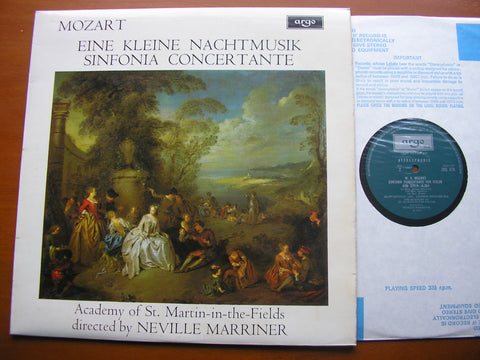 MOZART: EINE KLEINE K525 / SINFONIA CONCERTANTE K364 LOVEDAY / SHINGLES / ASMIF / MARRINER ZRG 679