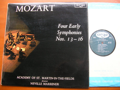 MOZART: FOUR EARLY SYMPHONIES No.13 K112 / No.14 K114 / No. 15 K124 / No. 16 K128    MARRINER / ASMIF   ZRG 594