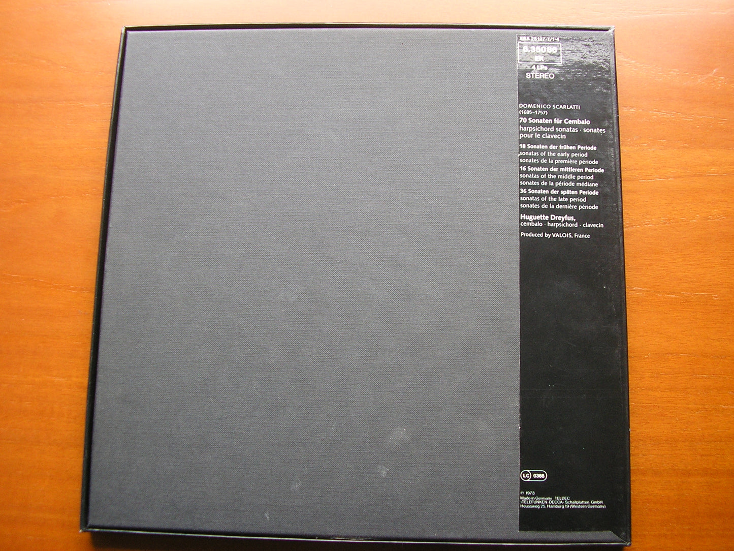 DOMENICO SCARLATTI: 70 SONATAS FOR HARPSICHORD      HUGUETTE DREYFUS    4 LP    6.35086