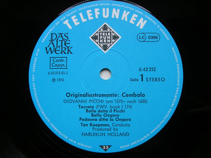 PICCHI: MUSIC FOR HARPSICHORD      TON KOOPMAN     6.42212