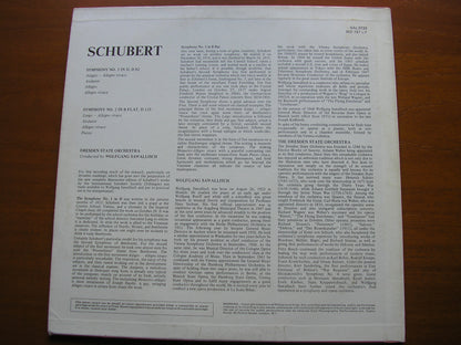 SCHUBERT: SYMPHONIES Nos. 1 & 2      SAWALLISCH / DRESDEN STATE ORCHESTRA     SAL 3733