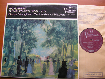 SCHUBERT: SYMPHONIES Nos. 1 & 2     VAUGHAN / ORCHESTRA OF NAPLES     VICS 6700A