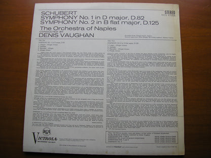 SCHUBERT: SYMPHONIES Nos. 1 & 2     VAUGHAN / ORCHESTRA OF NAPLES     VICS 6700A