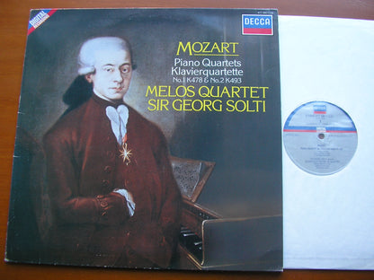 MOZART: PIANO QUARTETS Nos. 1 & 2     GEORG SOLTI / MELOS QUARTET     417 190