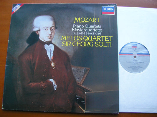 MOZART: PIANO QUARTETS Nos. 1 & 2     GEORG SOLTI / MELOS QUARTET     417 190