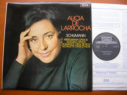 SCHUMANN: KREISLERIANA / ALLEGRO Op. 8 / ROMANCE Op. 28 / NOVELETTE Op. 21     ALICIA DE LARROCHA     SXL 6546