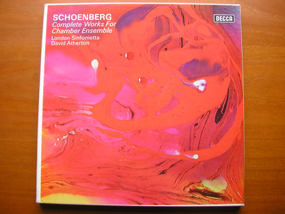 SCHOENBERG: COMPLETE WORKS FOR CHAMBER ENSEMBLE     ATHERTON / LONDON SINFONIETTA      SXLK 6660 - 4