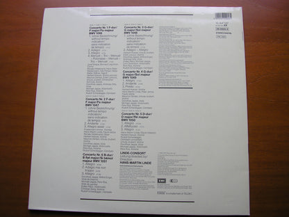 BACH: THE BRANDENBURG CONCERTOS    LINDE CONSORT / HANS-MARTIN LINDE   2 LP    29 0005