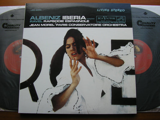 ALBENIZ: IBERIA / RAVEL: RAPSODIE ESPAGNOLE     MOREL / PARIS CONSERVATOIRE ORCHESTRA    ANALOGUE PRODUCTIONS /  LSC 6094