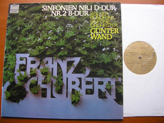 SCHUBERT: SYMPHONIES Nos. 1 & 2     WAND / COLOGNE RADIO SYMPHONY    065 99 772