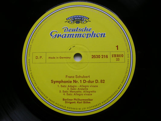 SCHUBERT: SYMPHONIES Nos. 1 & 2    BOHM / BERLIN PHILHARMONIC    2530 216
