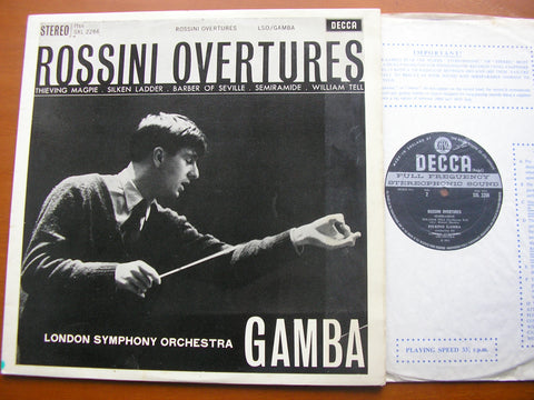 ROSSINI: FIVE OVERTURES     GAMBA / LONDON SYMPHONY    SXL 2266