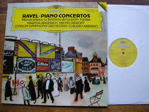 RAVEL: PIANO CONCERTOS / MENUET / LE TOMBEAU   ARGERICH / BEROFF / LSO / ABBADO  423 665