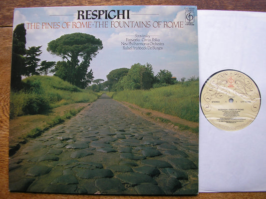 RESPIGHI: FOUNTAINS OF ROME / PINES OF ROME / STRAVINSKY: FIREWORKS / CIRCUS POLKA    DE BURGOS / NEW PHILHARMONIA   CFP 40348