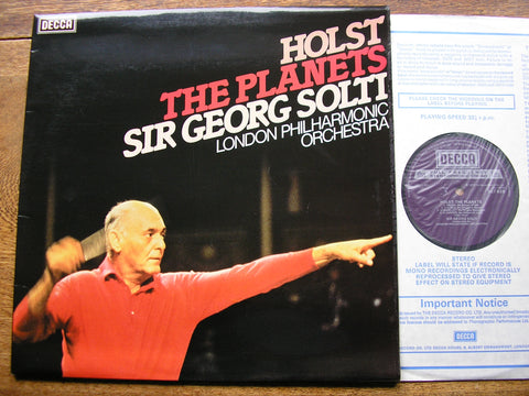 HOLST: THE PLANETS   GEORG SOLTI / LONDON PHILHARMONIC   SET 628