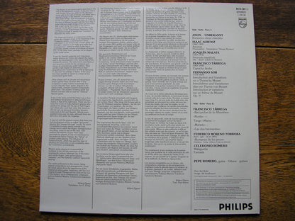 MUSIC FOR GUITAR: SOR / ROMERO / MALATS / TARREGA / ALBENIZ           PEPE ROMERO   6514 381