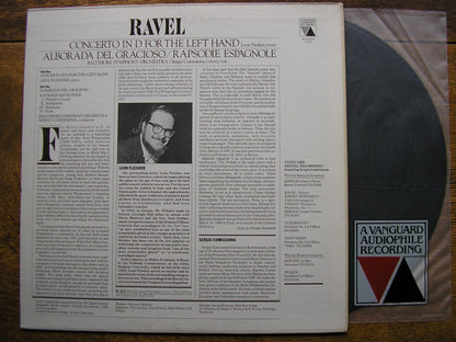 RAVEL: CONCERTO FOR THE LEFT HAND / RAPSODIE / ALBORADA   FLEISHER / BALTIMORE SYMPHONY / COMISSIONA  VA 25014
