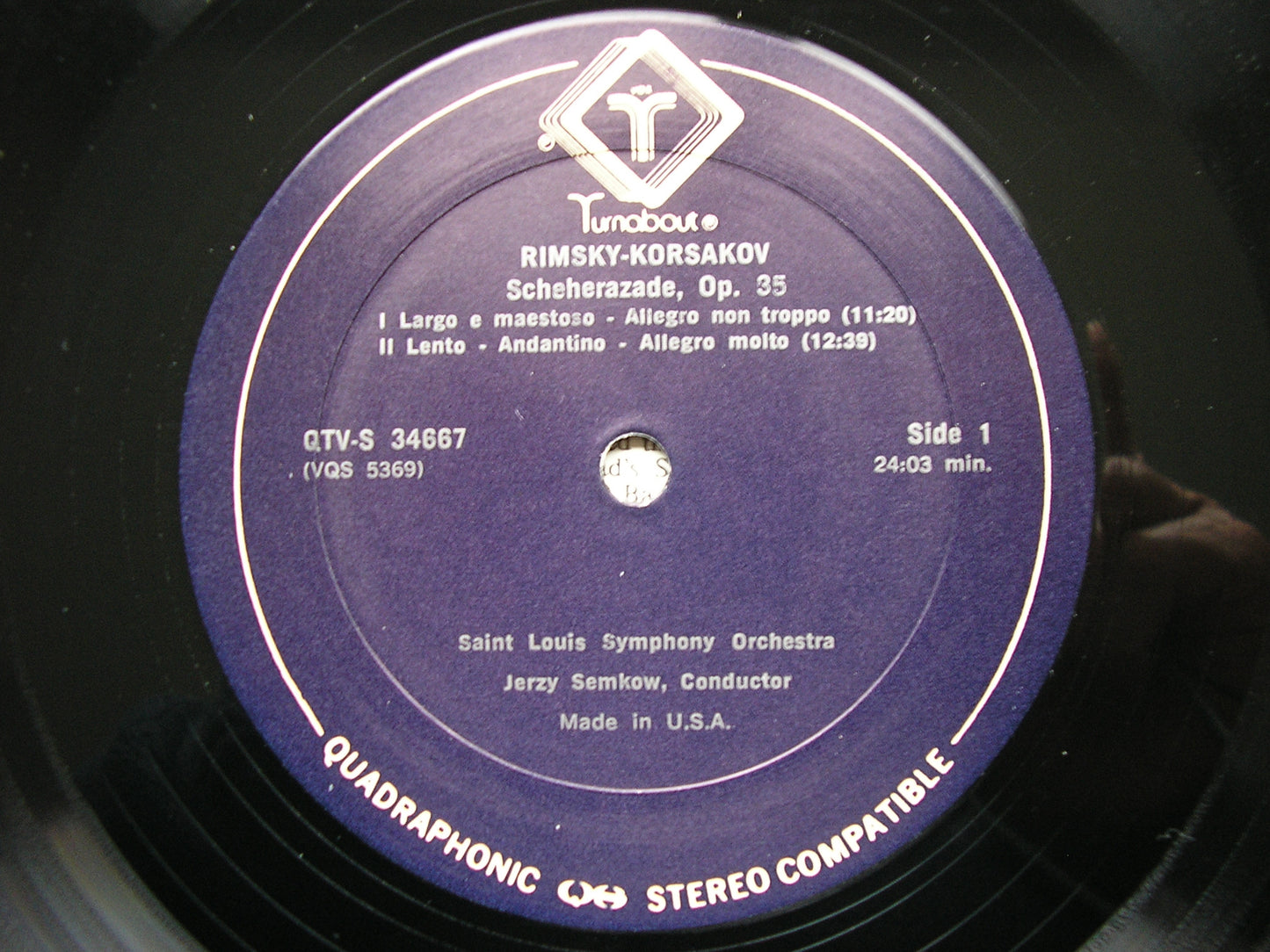 RIMSKY-KORSAKOV: SCHEHERAZADE  JERZY SEMKOW / SAINT LOUIS SYMPHONY ORCHESTRA  QTVS 34667