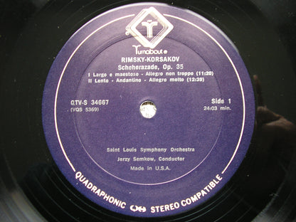 RIMSKY-KORSAKOV: SCHEHERAZADE  JERZY SEMKOW / SAINT LOUIS SYMPHONY ORCHESTRA  QTVS 34667