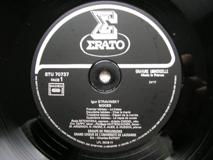 STRAVINSKY: LES NOCES / RENARD / RAGTIME   DUTOIT / SOLOISTS / ENSEMBLE INSTRUMENTAL   STU 70737