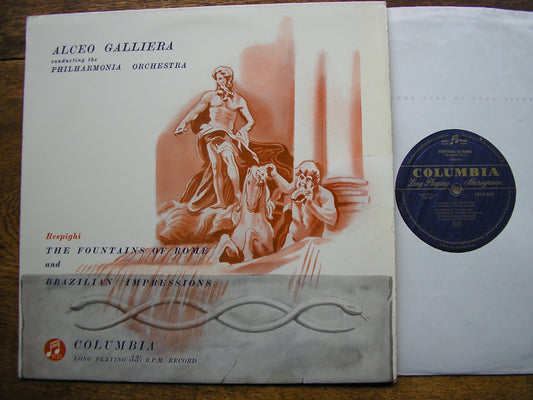RESPIGHI: FOUNTAINS OF ROME / BRAZILIAN IMPRESSIONS   GALLIERA / PHILHARMONIA    33CX 1339