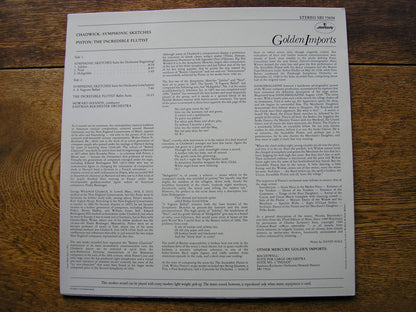 PISTON: THE INCREDIBLE FLUTIST / CHADWICK: SYMPHONIC SKETCHES  HOWARD HANSON / EASTMAN - ROCHESTER   SRI 75050