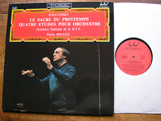 STRAVINSKY: THE RITE OF SPRING / 4 ETUDES FOR ORCHESTRA   BOULEZ / FNRO  FC430