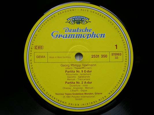 TELEMANN: GUITAR DUOS   YEPES / MONDEN   2531 350