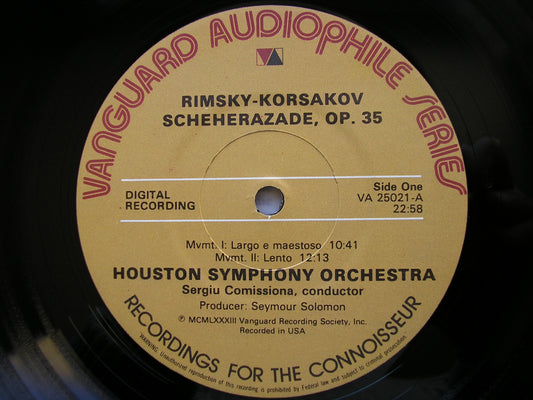 RIMSKY-KORSAKOV: SCHEHERAZADE  SERGIU COMISSIONA / HOUSTON SYMPHONY  VA 25021