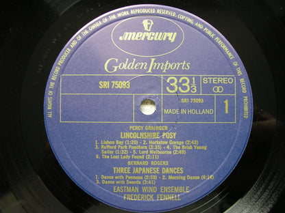 ROGERS: 3 JAPANESE DANCES / GRAINGER: LINCOLNSHIRE POSY  FENNELL / EASTMAN WIND   SRI 75093