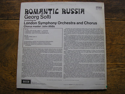 ROMANTIC RUSSIA: GLINKA / BORODIN / MUSSORGSKY GEORG SOLTI / LSO SXL 6263