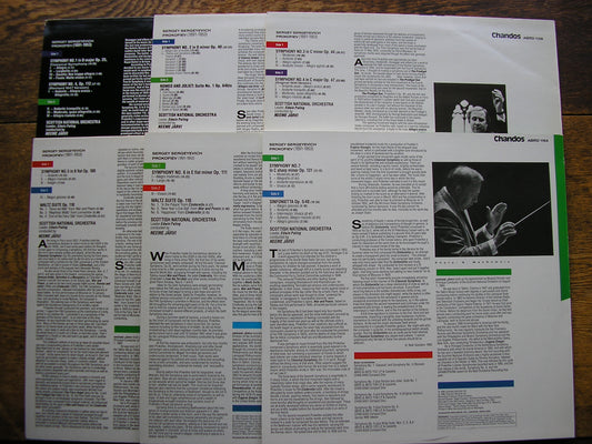 PROKOFIEV: THE SYMPHONIES / WALTZ SUITE / SINFONIETTA     JARVI / SCOTTISH NATIONAL ORCHESTRA   6LP SET                                                                     ABRD