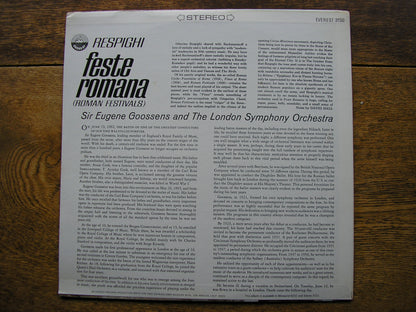 RESPIGHI: FESTE ROMANE   GOOSSENS / LONDON SYMPHONY  EVEREST 3150