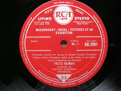 MUSSORGSKY: PICTURES AT AN EXHIBITION   REINER / CHICAGO SYMPHONY  SB 2001